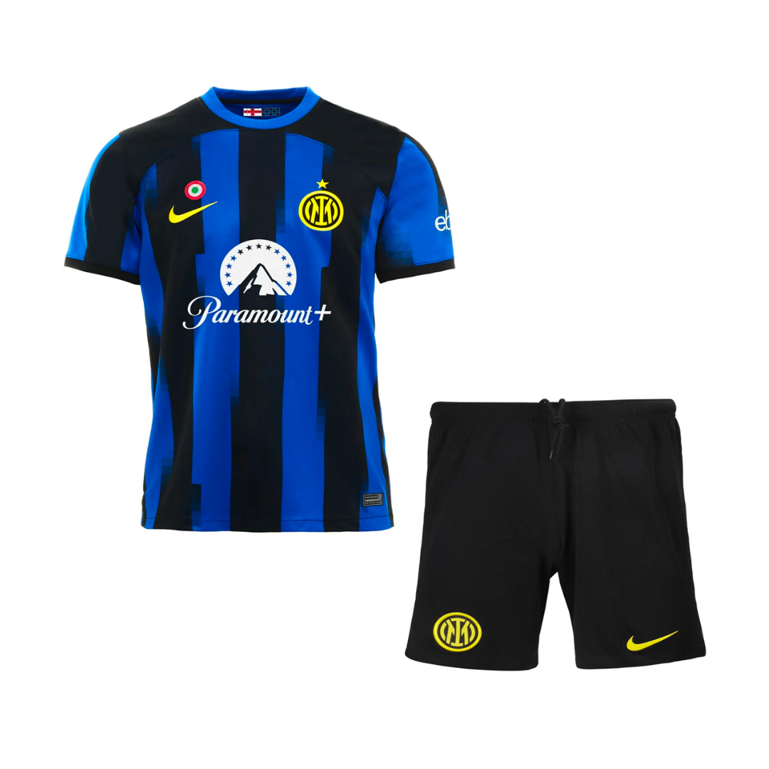 KIDS 2023 24 INTER MILAN HOME T SHIRT SHORTS