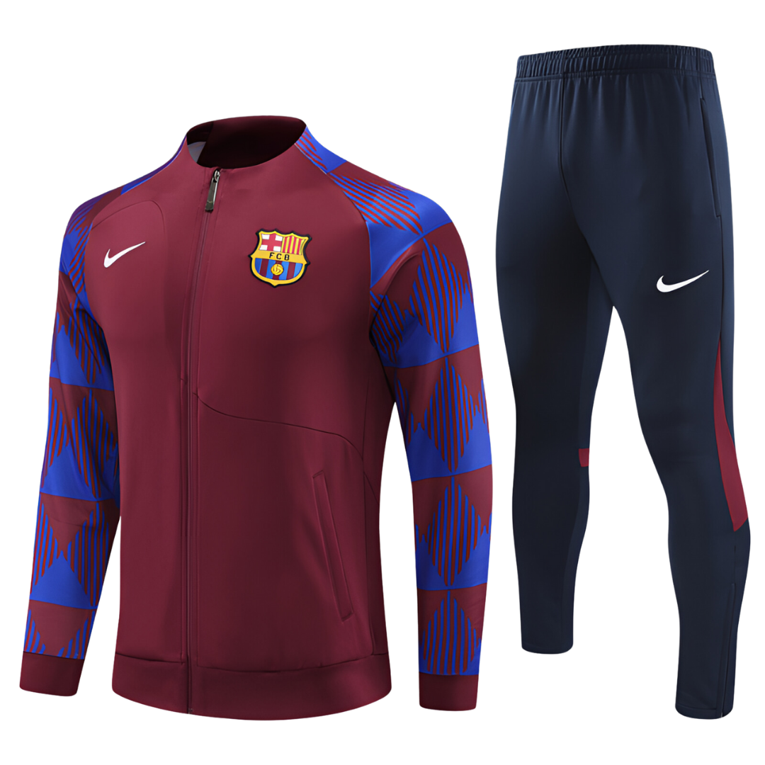 2023 24 BARCELONA HOME TRAINING JACKET SET RetroClubKits