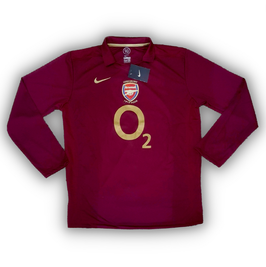 2005 06 LOCAL ARSENAL LONG SLEEVE RETRO RetroClubKits